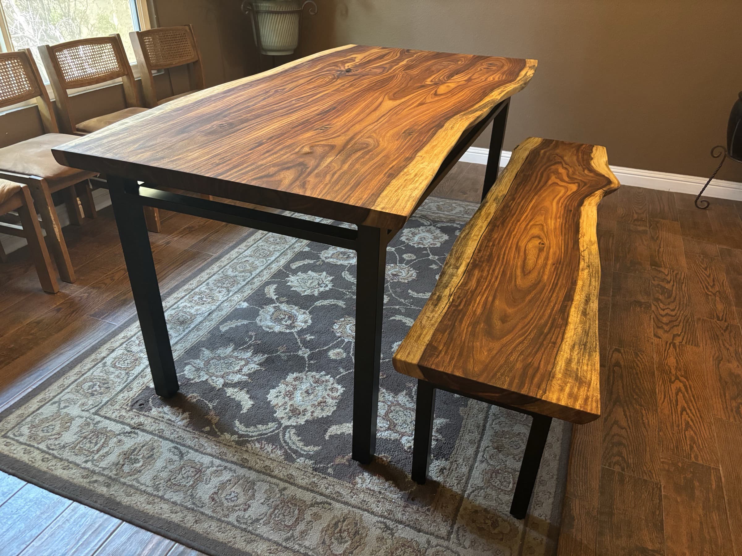 The table in the dining room