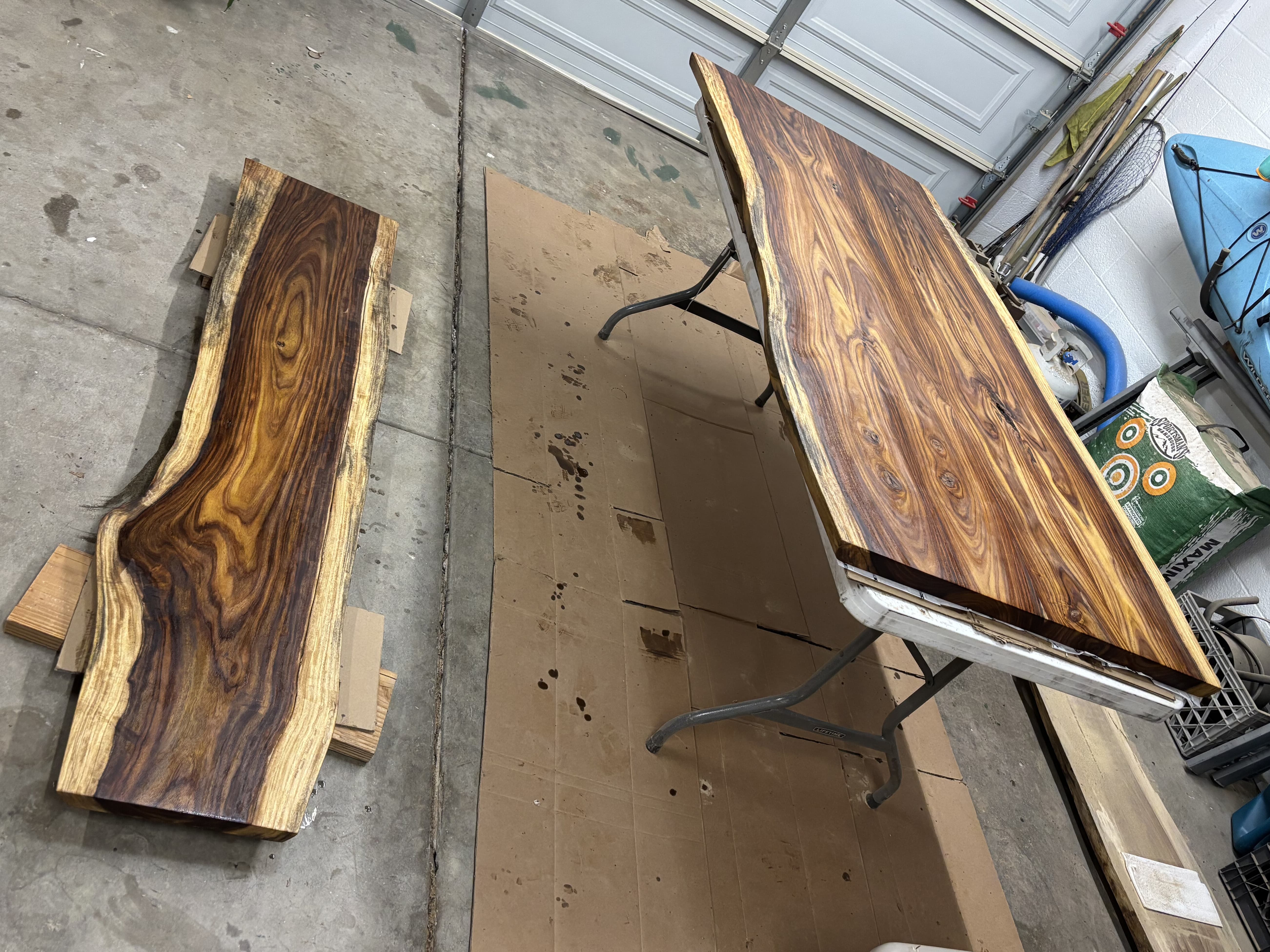 Both slabs sealed and staged, ready for taping and the black pour